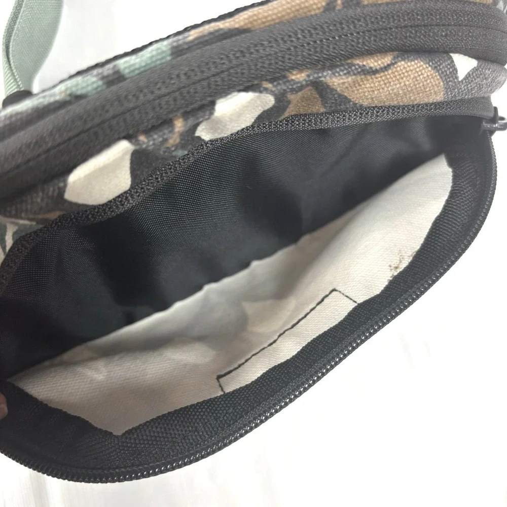 KAVU Spectator Belt Bag Fanny Pack Waist Pack  Leaves Foliage Brown Green Black